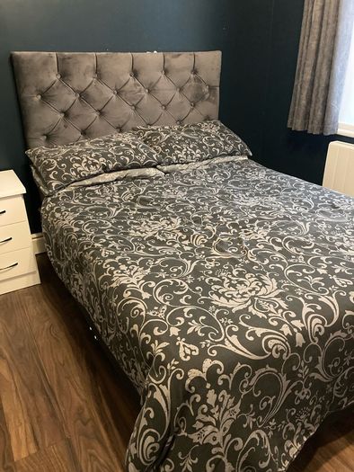 Double Bed  and Headboard and Mattress