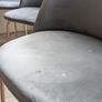 3 Pebble & Leaf Luxe Diamond Velvet Bar Stools Image 4