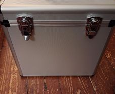 Vinyl Carry & Storage Case - NM - metal casing/ tough & reinforced construction