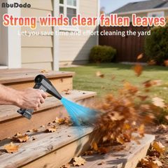 New Powerful Turbo Fan,built-in 6000mAh High-performance Battery, 9000000RPH, 5 Gears, 3pcs of Air Blowing Nozzles, Durable Black ABS Material, Suitable for Home, Office, Car, Courtyard, Blowing Leaves, Clearing Snow, and Dust Removal!
