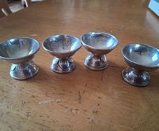 Midcentury Modernist Sterling Quail Egg Cups