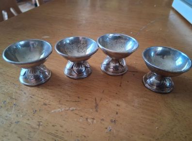 Midcentury Modernist Sterling Quail Egg Cups