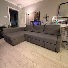 ikea sofa bed with storage L and R hand