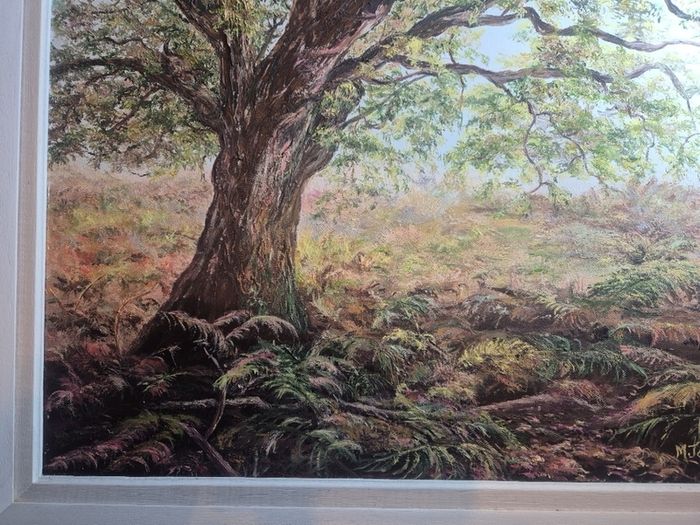oil painting by Maura Jones forest landscape
