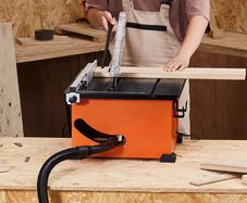 Table Saw for Jobsite, 210 mm, 1200W Portable Compact Tablesaw, 225mm Max Rip Capacity, 4800RPM Cutting Speed, with 24 Teeth Saw Blade