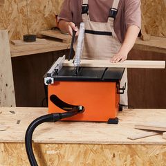 Table Saw for Jobsite, 210 mm, 1200W Portable Compact Tablesaw, 225mm Max Rip Capacity, 4800RPM Cutting Speed, with 24 Teeth Saw Blade