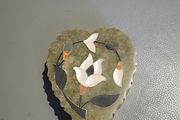 Vintage hand carved trinket box