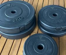 HIT Fitness Barbell Weights with bar and clips