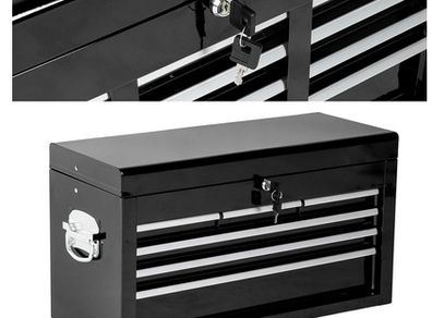 Tool Trolley with Attachment, Lockable Drawers, Ball Bearing Slide Rails