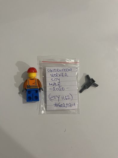 Lego City Construction Worker minifigure
