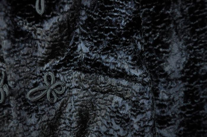 Black Faux Fur Ladies Jacket by NienHaus