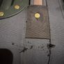 Black suitcase with brown trim Image 3