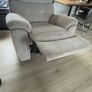 Beige Fabric Reclining Armchair - Excellent Condition Image 2