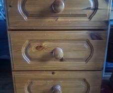 Pine bedside locker