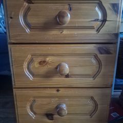 Pine bedside locker
