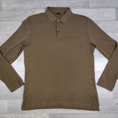 Hugo Boss Long Sleeve Polo Shirt Mens Large