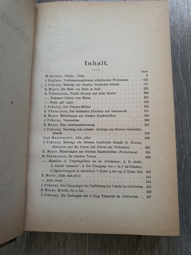 Zeitschrift fur Celtische Philologie. 12 band (volume 12) 1918
