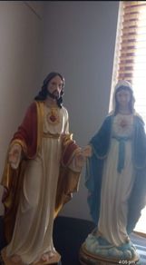 2 large 2 foot matching statues