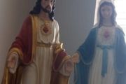 2 large 2 foot matching statues