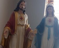 2 large 2 foot matching statues