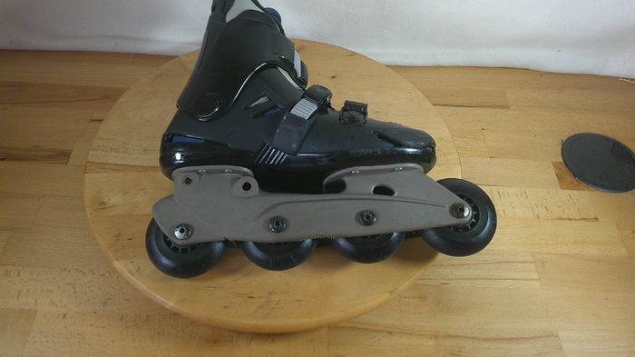 Bauer MVB Inline Skates Rollerblades Black/Yellow Junior / Small AdultUK 3 EU 36 Retro