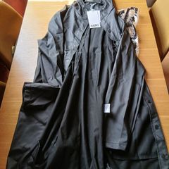 "rains" Black Rainjacket Long, Xl, Never Worn (unisex, All Genders)