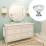 12 PCS Shimmering Crystal Door Knobs, Sparkling Diamond Cut Crystal Door Knobs with Screws Drawer Handles for Kitchen, Bathroom, and Office Cabinets Image 3