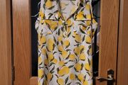 Notations white pattern sleeveless blouse, Size US 1X / UK 20