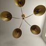 Black and brass 5 lamp chandeliers Image 2