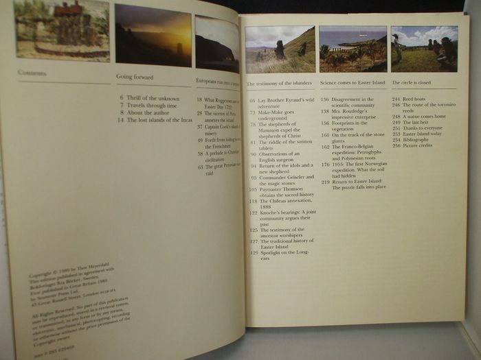 SALE!  EASTER ISLAND - The Mystery Solved by Thor Heyerdahl
