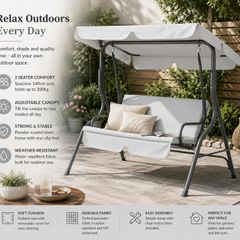 Hollywood Swing 2 Seater Weatherproof   200 kg