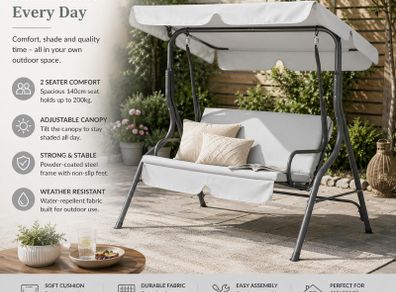 Hollywood Swing 2 Seater Weatherproof   200 kg