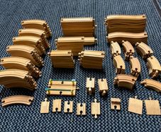 Wooden Train Track Set