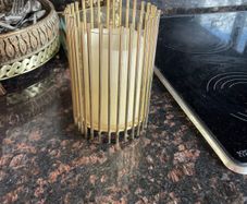 gold candle holder