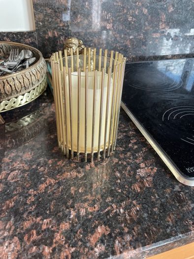 gold candle holder