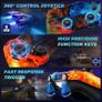Wireless Controller for PS-4, Game Controller for PS-4/Pro/Slim/PC, Bluetooth Gamepad Joystick with Dual Vibration Touch Panel,Upgraded Six-Axis Sensor, 3.5mm Audio Jack (FIRE/ICE) Image 4