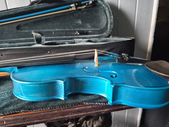 Primavera Rainbow Fantasia Blue Violin Outfit, 1/4 pre-owned