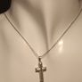 Sterling Silver Solid Cross and Chain Image 5