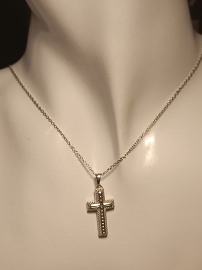 Sterling Silver Solid Cross and Chain