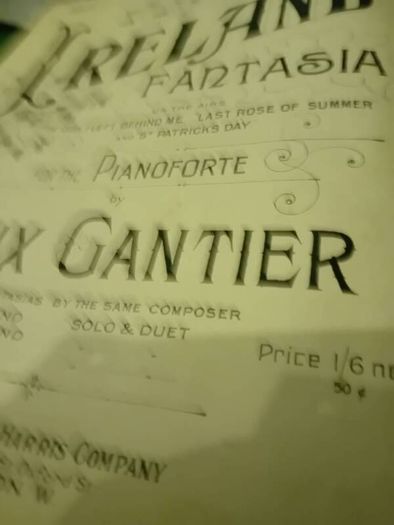 vintage sheet music