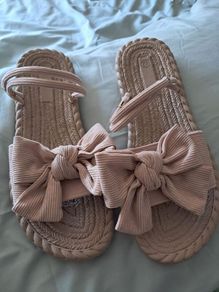 sandals women bow detail