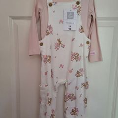 Girls Bambi Dungaree Set 12-18mths