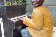 1960s Paper Mache Ray Charles Figure