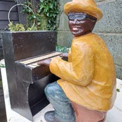 1960s Paper Mache Ray Charles Figure