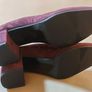 SOFFICE SOGNO 9670 Camoscio Vino woman Italian leather stud shoe bordeaux  size 7 UK SALE Image 6