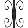 Fence Gate with Spear Top Black 103x150 cm Image 5