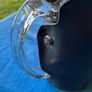 Vintage pint glass in leather holder Image 4
