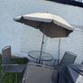 Garden table x 4 chairs including parasol Image 3