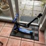 Micro scooter assessories: seat push handle and footrest: black. Image 5