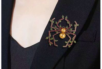 Brand New Vintage-Style Large Spider Brooch
